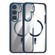Samsung Galaxy S24 5G MagSafe Anti-fingerprint Highly Transparent PC Phone Case - Blue