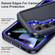 Samsung Galaxy S24 5G Life Waterproof Rugged Phone Case - Dark Blue + Royal Blue