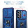 Samsung Galaxy S24 5G Sliding Camshield TPU + PC Phone Case with Holder - Navy Blue