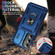 Samsung Galaxy S24 5G Sliding Camshield TPU + PC Phone Case with Holder - Navy Blue