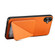 Samsung Galaxy S24 5G Denior Imitation Calf Leather Back Phone Case with Holder - Orange Samsung Galaxy S24 5G Denior Imitation Calf Leather Back Phone Case with Holder - Orange
