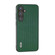 Samsung Galaxy S24 5G ABEEL Genuine Leather Luxury Black Edge Phone Case - Night Green