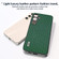 Samsung Galaxy S24 5G ABEEL Genuine Leather Luxury Black Edge Phone Case - Night Green