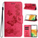 Samsung Galaxy S24 5G Butterfly Embossed Flip Leather Phone Case - Red