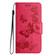 Samsung Galaxy S24 5G Butterfly Embossed Flip Leather Phone Case - Red