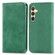 Samsung Galaxy S24 5G Retro Skin Feel Magnetic Leather Phone Case - Green