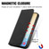 Samsung Galaxy S24 5G Retro Skin Feel Magnetic Leather Phone Case - Black