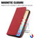 Samsung Galaxy S24 5G Retro Skin Feel Magnetic Leather Phone Case - Red