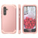 Samsung Galaxy S24 5G 3 in 1 Silicone Hybrid PC Shockproof Phone Case - Rose Gold