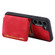 Samsung Galaxy S24 5G Skin Feel Dream RFID Anti-theft PU Card Bag Phone Case - Red