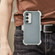 Samsung Galaxy S24 5G Frosted PC+TPU Phone Case with Back Clip - Transparent Blue