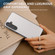 Samsung Galaxy S24 5G ABEEL Genuine Leather Elegant Black Edge Phone Case - White