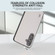 Samsung Galaxy S24 5G ABEEL Genuine Leather Elegant Black Edge Phone Case - White