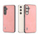 Samsung Galaxy S24 5G ABEEL Elegant Series PU Leather Black Edge Phone Case - Pink
