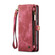 Samsung Galaxy S24 5G CaseMe 008 Detachable Multifunctional Leather Phone Case - Red