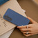 Samsung Galaxy S24 5G ABEEL Genuine Leather + PC Litchi Texture Phone Case - Blue