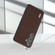 Samsung Galaxy S24 5G ABEEL Carbon Fiber Texture Protective Phone Case - Dark Brown