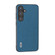 Samsung Galaxy S24 5G ABEEL Genuine Leather Litchi Texture Phone Case - Blue