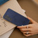 Samsung Galaxy S24 5G ABEEL Dual Color Cowhide Texture PU Phone Case - Blue Samsung Galaxy S24 5G ABEEL Dual Color Cowhide Texture PU Phone Case - Blue