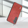 Samsung Galaxy S24 5G ABEEL Dual Color Cowhide Texture PU Phone Case - Red