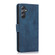 Samsung Galaxy S24 5G Orchid Butterfly Embossed Leather Phone Case - Blue