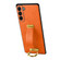 Samsung Galaxy S24 5G SULADA PC + Leather Texture Skin Feel Shockproof Phone Case - Orange