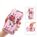 Samsung Galaxy S24 5G Flower Multi-functional Crossbody Zipper Wallet Leather Phone Case - Pink