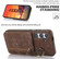 Samsung Galaxy S24 5G Retro Ring and Zipper RFID Card Slot Phone Case - Brown