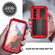 Samsung Galaxy S24 5G R-JUST Sliding Camera Life Waterproof Holder Phone Case - Red
