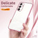 Samsung Galaxy S24 5G Transparent Plating Fine Hole Phone Case - Silver