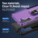 Samsung Galaxy S24 5G Pioneer Armor Heavy Duty PC + TPU Phone Case with Holder - Purple+Black