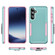 Samsung Galaxy S24 5G Pioneer Armor Heavy Duty PC + TPU Phone Case - Green+Pink