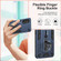 Samsung Galaxy S24 5G Variety Brave Armor Finger Loop Holder Phone Case - Blue