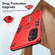 Samsung Galaxy S24 5G Variety Brave Armor Finger Loop Holder Phone Case - Red