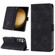 Samsung Galaxy S24 5G Skin-feel Embossed Leather Phone Case - Black
