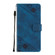 Samsung Galaxy S24 5G Skin-feel Embossed Leather Phone Case - Blue