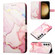 Samsung Galaxy S24 5G PT003 Marble Pattern Flip Leather Phone Case - Rose Gold