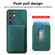 Samsung Galaxy S24 5G Retro Leather Card Bag Magnetic Phone Case - Green