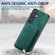 Samsung Galaxy S24 5G Retro Leather Card Bag Magnetic Phone Case - Green
