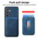 Samsung Galaxy S24 5G Retro Leather Card Bag Magnetic Phone Case - Blue