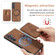 Samsung Galaxy S24 5G Retro Leather Card Bag Magnetic Phone Case - Brown