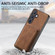 Samsung Galaxy S24 5G Retro Leather Card Bag Magnetic Phone Case - Brown