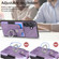 Samsung Galaxy S24 5G Retro Skin-feel Ring Card Wallet Phone Case - Purple