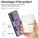Samsung Galaxy S24 5G Retro Skin-feel Ring Card Wallet Phone Case - Purple