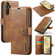 Samsung Galaxy S24 5G DG.MING Crazy Horse Texture Detachable Magnetic Leather Case - Brown