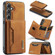 Samsung Galaxy S24 5G DG.MING M2 Series 3-Fold Multi Card Bag + Magnetic Phone Case - Brown