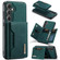 Samsung Galaxy S24 5G DG.MING M2 Series 3-Fold Multi Card Bag + Magnetic Phone Case - Green