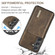 Samsung Galaxy S24 5G DG.MING M2 Series 3-Fold Multi Card Bag + Magnetic Phone Case - Coffee