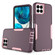 Boost Mobile Celero 5G+ 2 in 1 Magnetic PC + TPU Phone Case - Purple Red+Pink