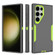 Samsung Galaxy S24 Ultra 5G 2 in 1 Magnetic PC + TPU Phone Case - Gray+Fluorescent Green